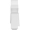 Ekena Millwork Alberta Architectural Grade PVC Gable Bracket, 84"W x 14"H x 4"D x 4"F, 4/12 Pitch GBP084X14X0404ALB00 - alternate 3